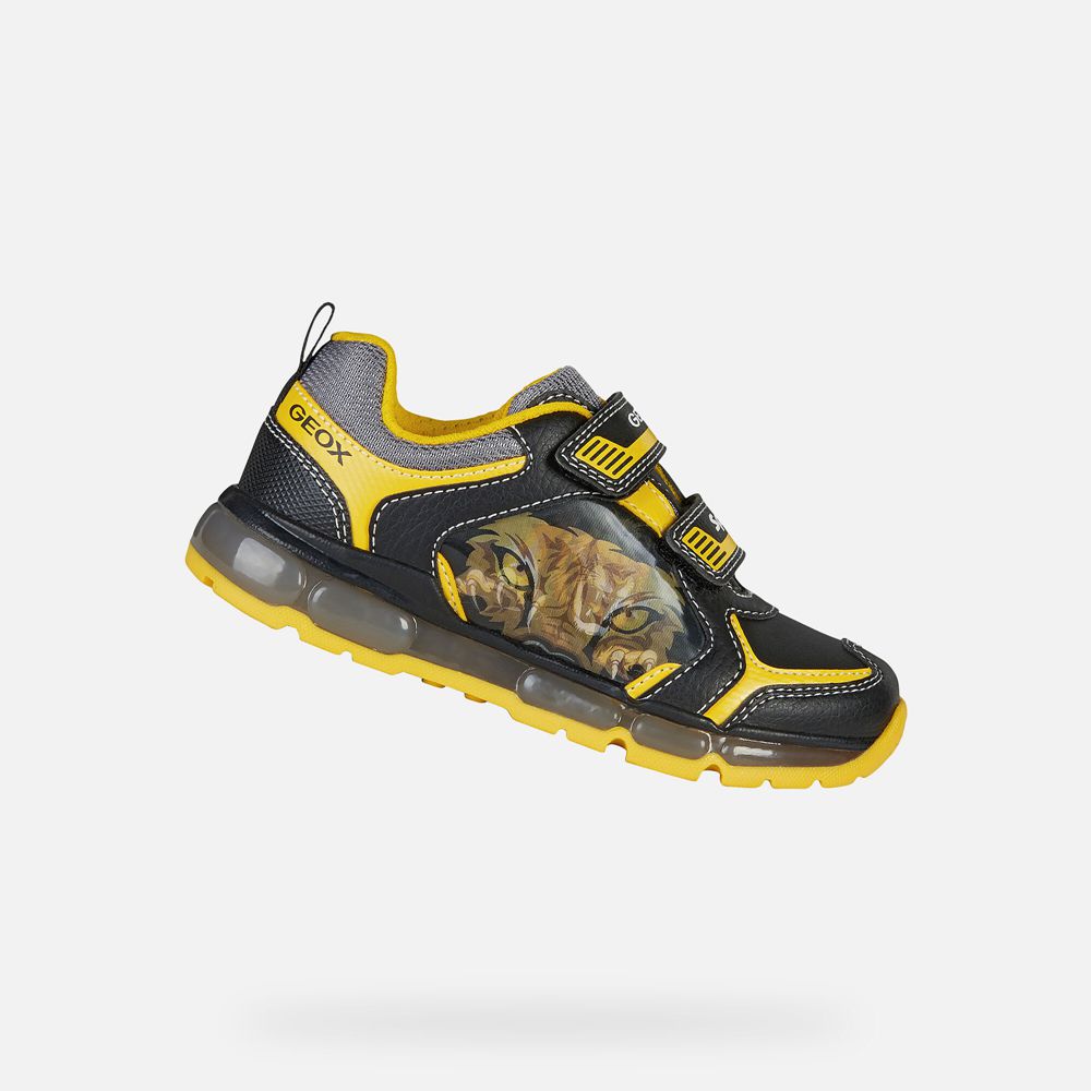 Geox Sneakers Black/Yellow Android - Geox Boys Shoes - UVRBJH042